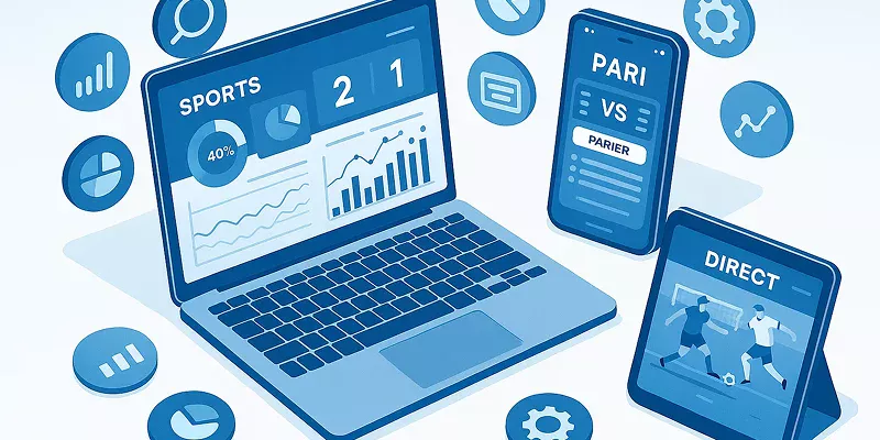 Digital workspace setup showing multiple devices