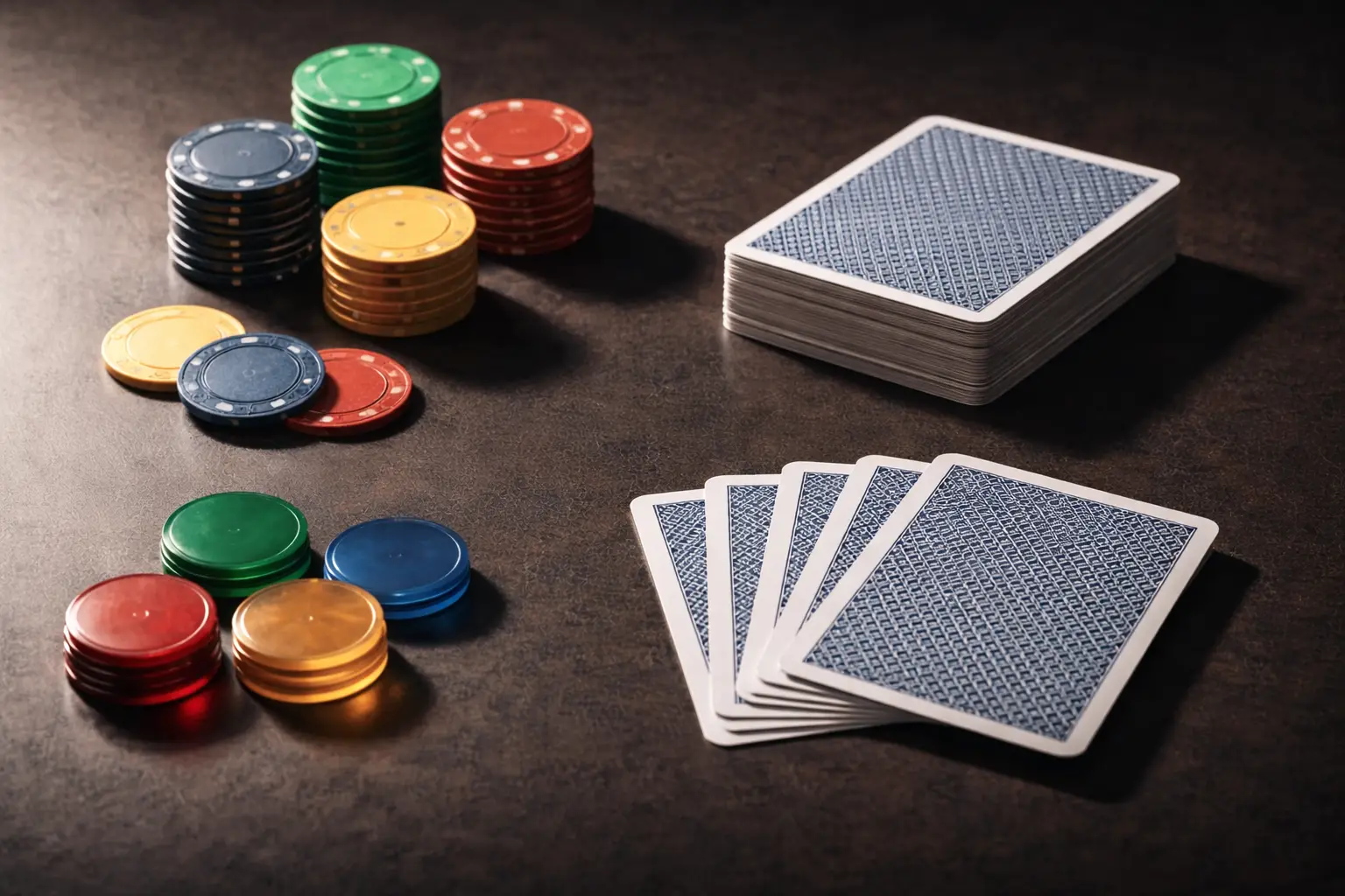 D&eacute;s et &eacute;l&eacute;ments de jeu illustrant le concept de probabilit&eacute;s ind&eacute;pendantes