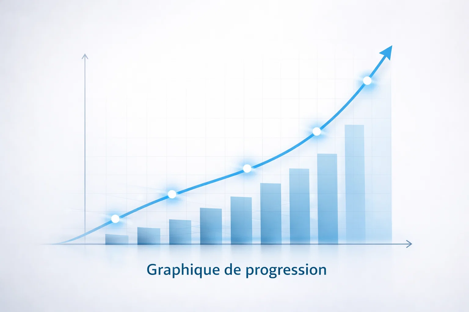 Graphique de progression montrant une am&eacute;lioration continue au fil du temps