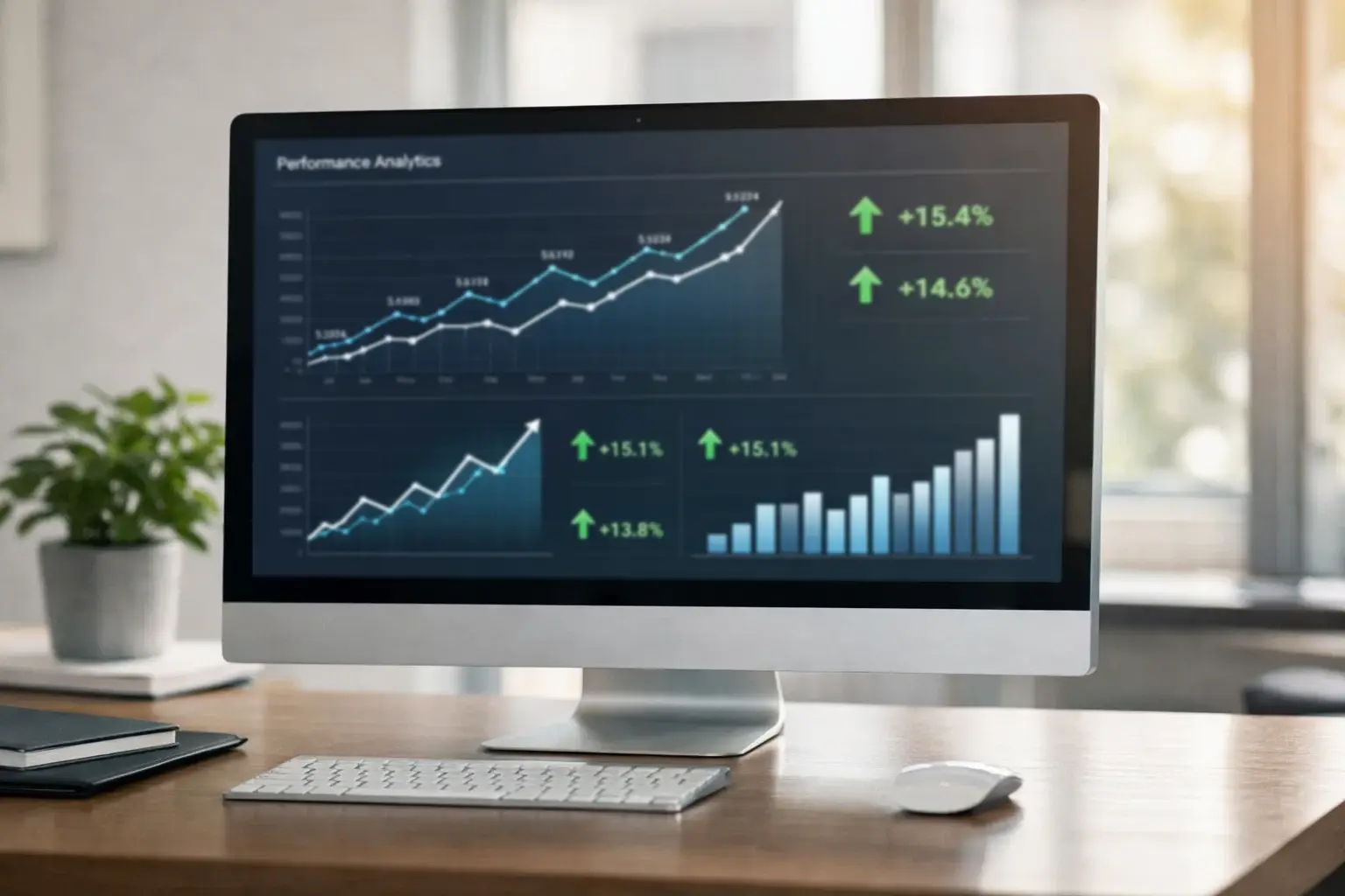 &Eacute;cran affichant des graphiques de performance et statistiques