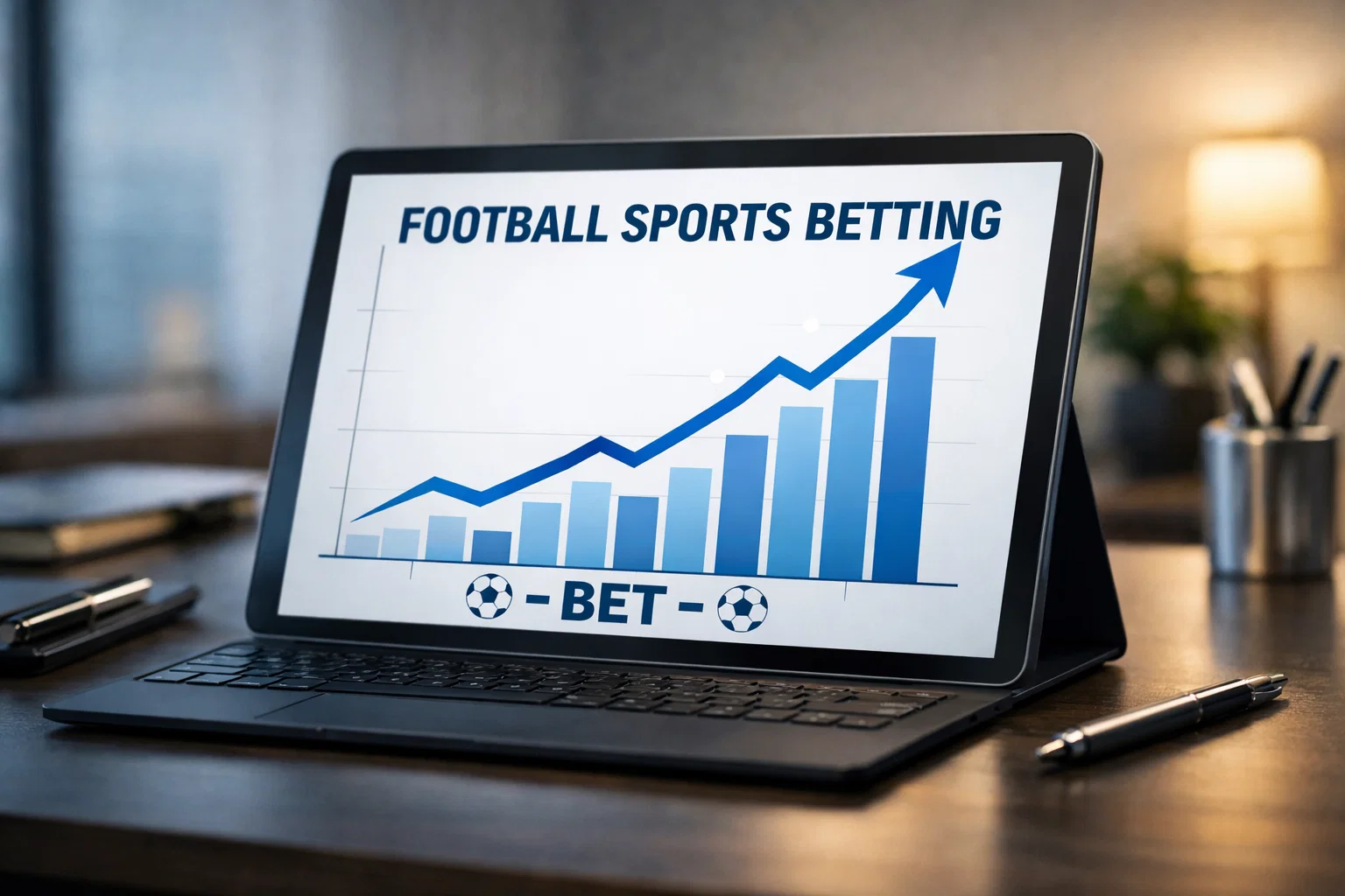 Graphique montrant une courbe de progression financi&egrave;re sur un &eacute;cran