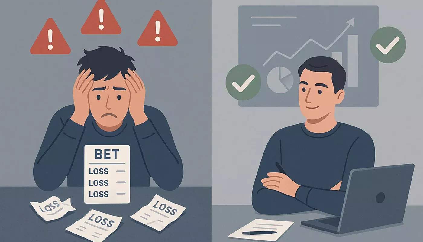 Illustration montrant le contraste entre d&eacute;cisions &eacute;motionnelles et rationnelles dans les paris
