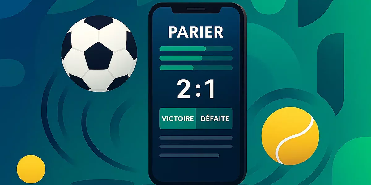 Modern sports betting concept illustration